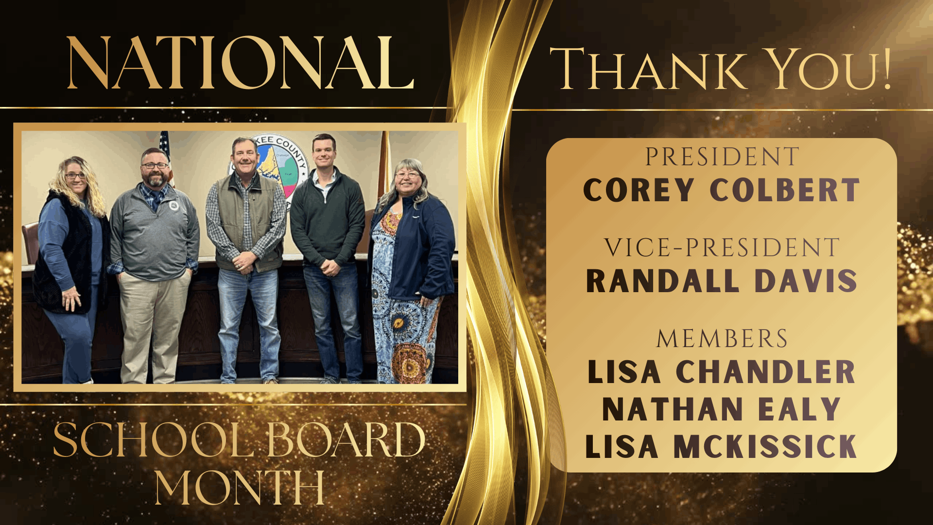 national school board month photo of board members